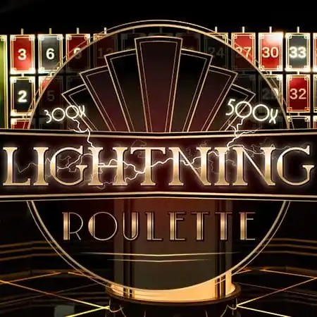 Lightning Roulette slot visual from Evolution available on lebullpolska.com
